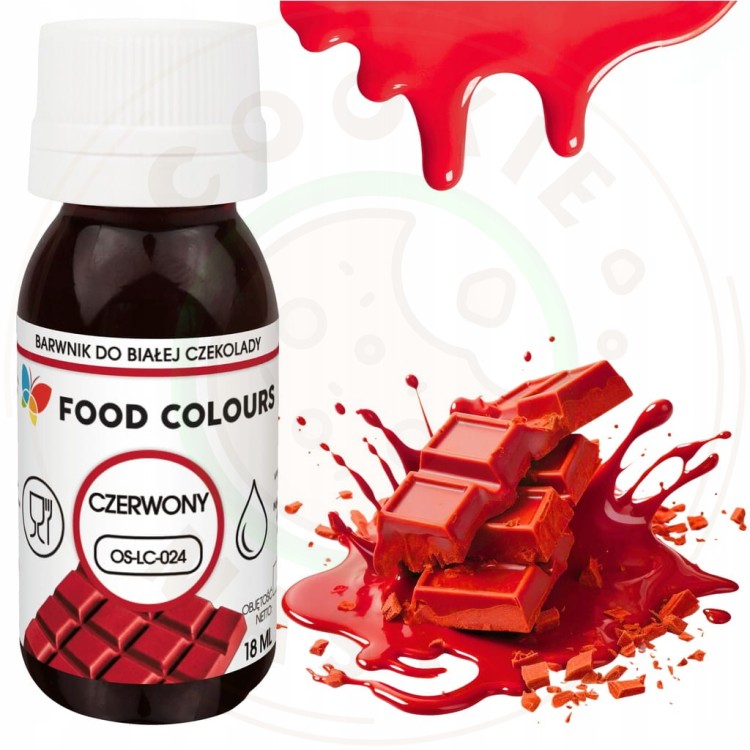 9x BARWNIKI DO CZEKOLADY i mas tłustych Jadalne ZESTAW 9 kolorów x 18ml