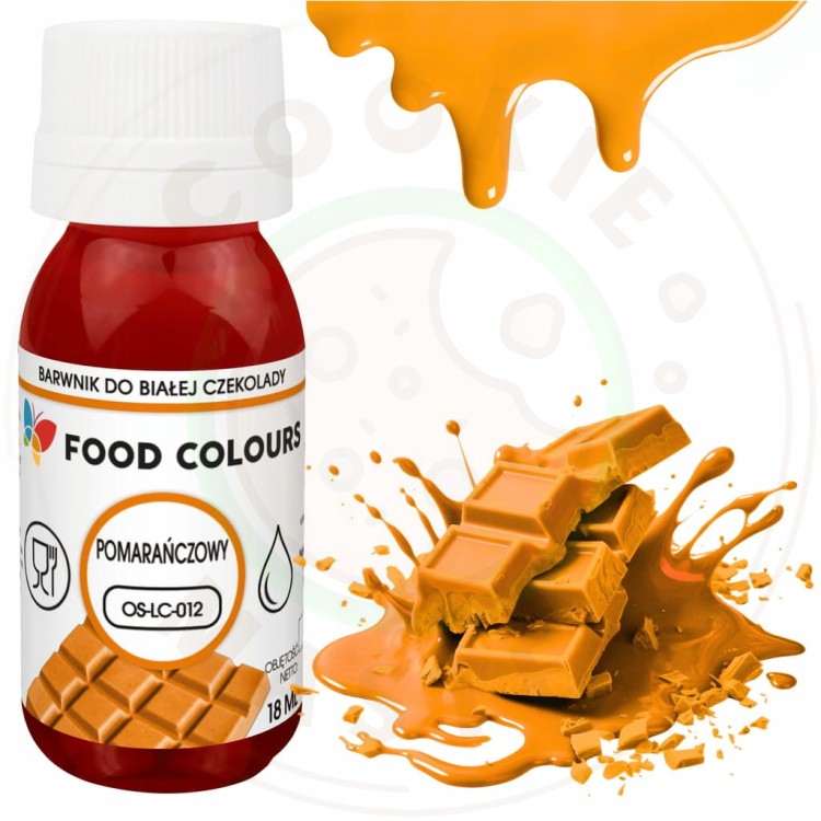 9x BARWNIKI DO CZEKOLADY i mas tłustych Jadalne ZESTAW 9 kolorów x 18ml