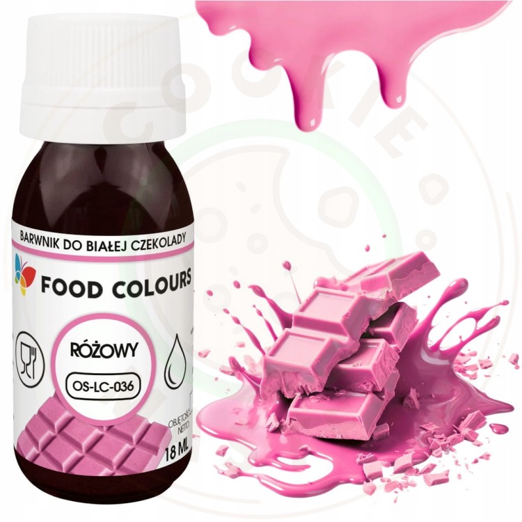 9x BARWNIKI DO CZEKOLADY i mas tłustych Jadalne ZESTAW 9 kolorów x 18ml