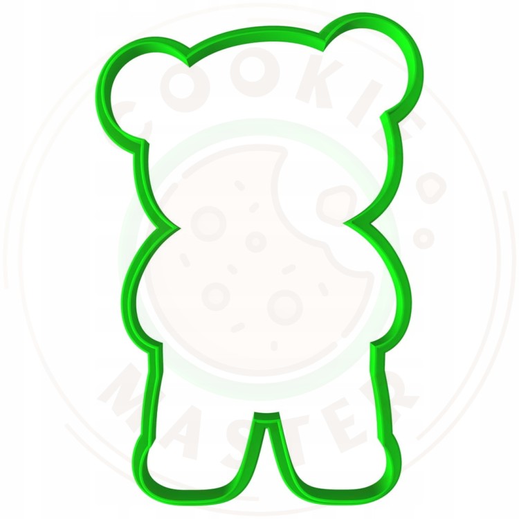 FOREMKA Wykrawacz Pierników DZIEŃ BABCI I DZIADKA WALENTYNKI Miś Serce 12cm