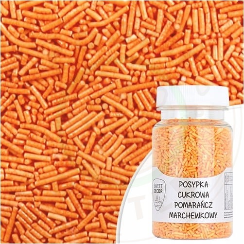 POSYPKA CUKROWA Na Tort WIELKANOC PAŁECZKI POMARAŃCZOWY marchewkowy 70g