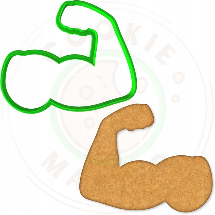 FOREMKA Wykrawacz do Pierników ciastek SPORT Siłownia MUSKUŁY BICEPS 10cm