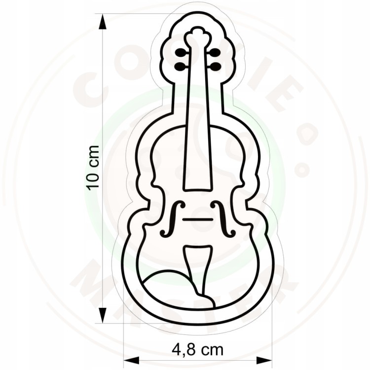 FOREMKA Wykrawacz do Pierników Ciastek MUZYKA Instrumenty SKRZYPCE 10cm