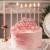 ŚWIECZKI URODZINOWE PROSTE DEKORCYJNE NA TORT RÓŻOWE 6 szt + Happy Birthday