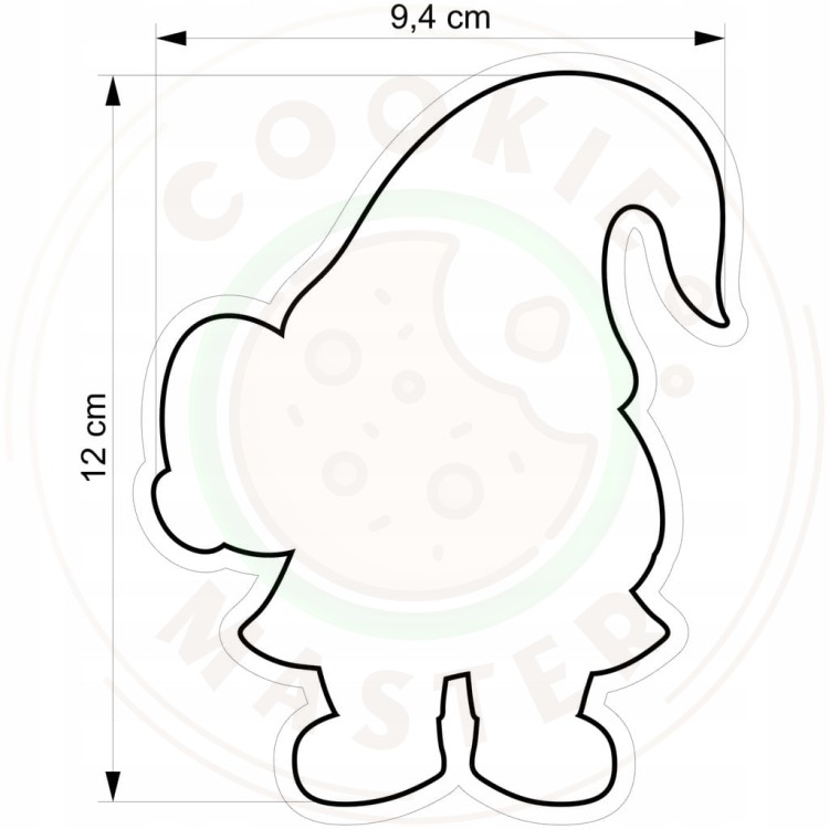 FOREMKA WIELKANOCNA Wykrawacz Pierników WIELKANOC Krasnal Gnom SKRZAT 12cm