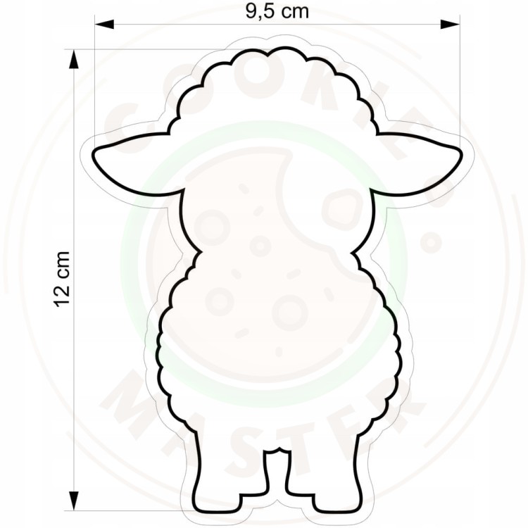 FOREMKA WIELKANOCNA Wykrawacz do Pierników na WIELKANOC Owieczka OWCA 12cm