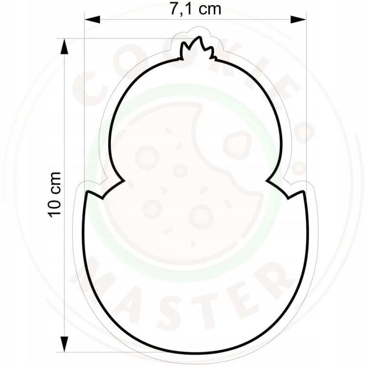 FOREMKA WIELKANOCNA Wykrawacz do Pierników na WIELKANOC Kurczak PISKLĘ 10cm