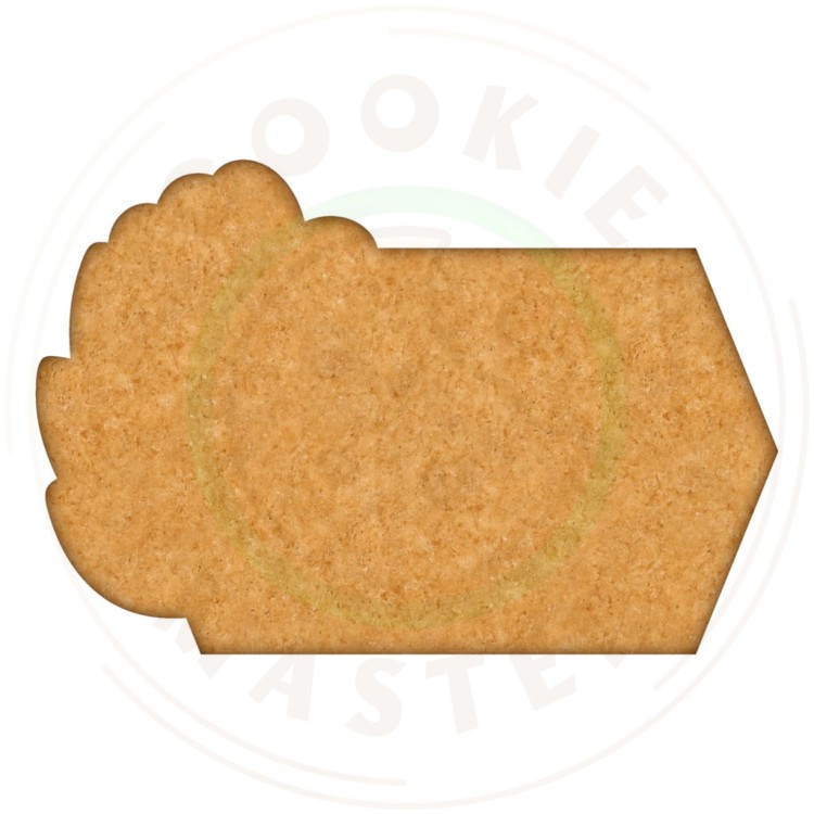 FOREMKA Wykrawacz Pierników KOMUNIA - Etykieta Plakietka Ramka życzenia 9cm