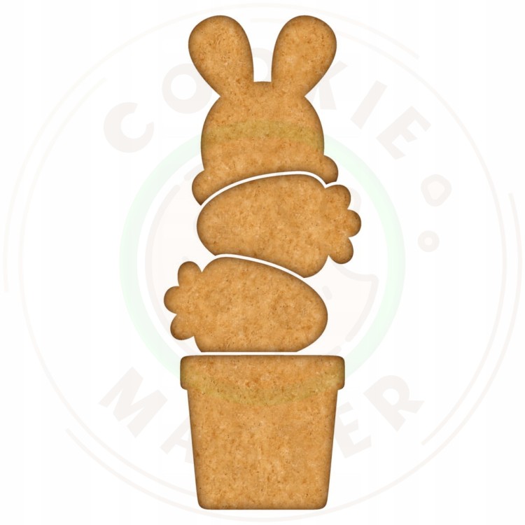 FOREMKA WIELKANOCNA Pierników WIELKANOC Zajączek DO ZESTAW 4 CIASTEK PUZZLE