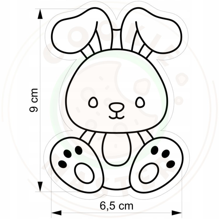 FOREMKA WIELKANOCNA Wykrawacz do Pierników na WIELKANOC Zajączek ZAJĄC 9cm
