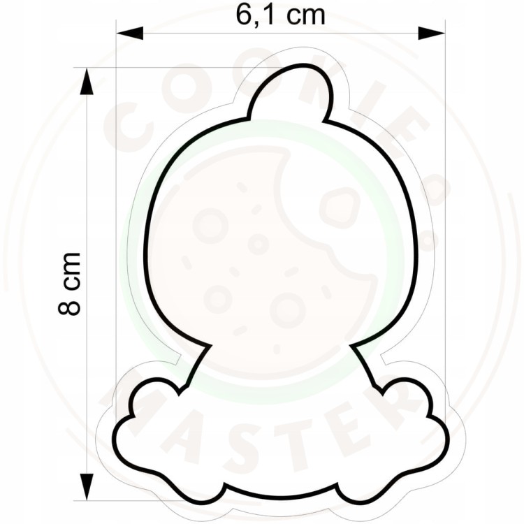 FOREMKA WIELKANOCNA Wykrawacz do Pierników na WIELKANOC Kurczak PISKLĘ 8cm