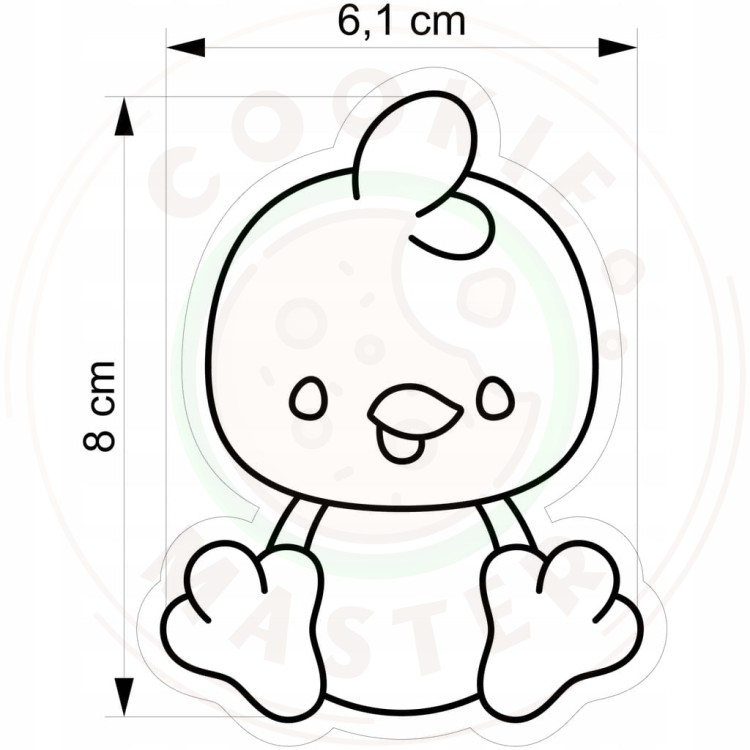FOREMKA WIELKANOCNA Wykrawacz do Pierników na WIELKANOC Kurczak PISKLĘ 8cm