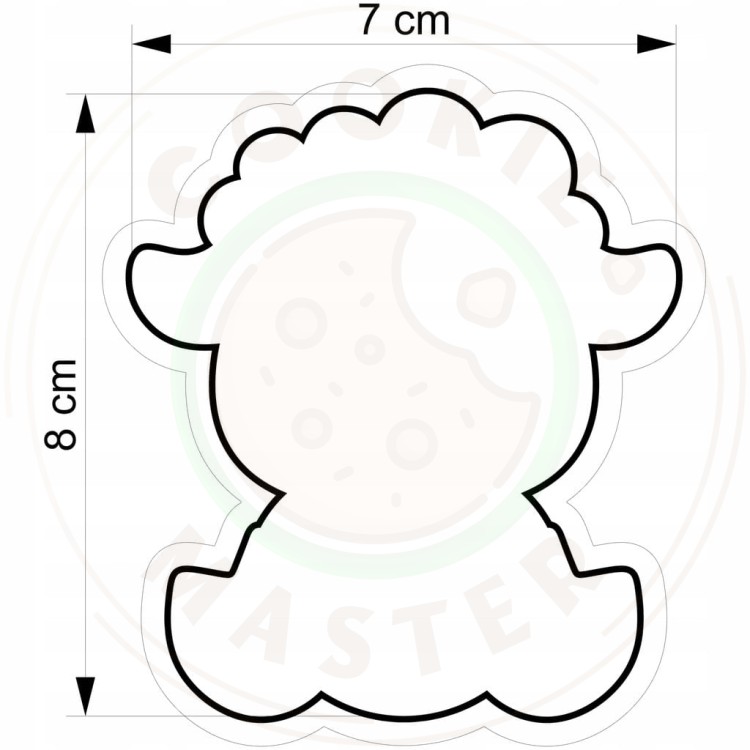 FOREMKA WIELKANOCNA Wykrawacz do Pierników na WIELKANOC Owieczka OWCA 8cm