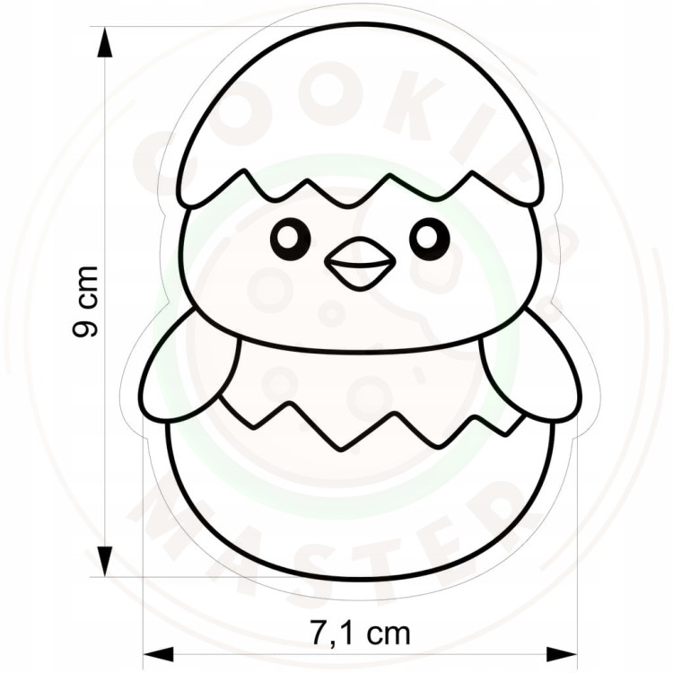 FOREMKA WIELKANOCNA Wykrawacz Pierników WIELKANOC Kurczak Kurka PISKLĘ 9cm