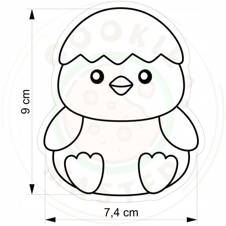 FOREMKA WIELKANOCNA Wykrawacz Pierników WIELKANOC Kurczak Kurka PISKLĘ 9cm