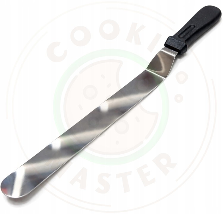 SZPATUŁKA WYGIĘTA DO TYNKOWANIA WYGŁADZANIA KREMU PACKA CUKIERNICZA 37 CM