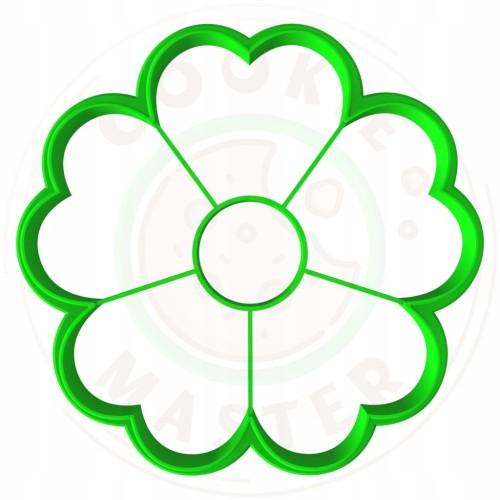 FOREMKA WIELKANOCNA Wykrawacz Pierników WIELKANOC Kwiat KWIATEK w SERCA 8cm