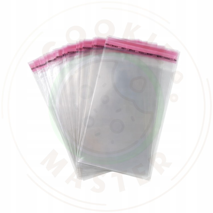 WORECZKI ZAKLEJANE TOREBKI FOLIOWE CELOFANOWE MAŁE PIERNIKI 6x12cm 100szt