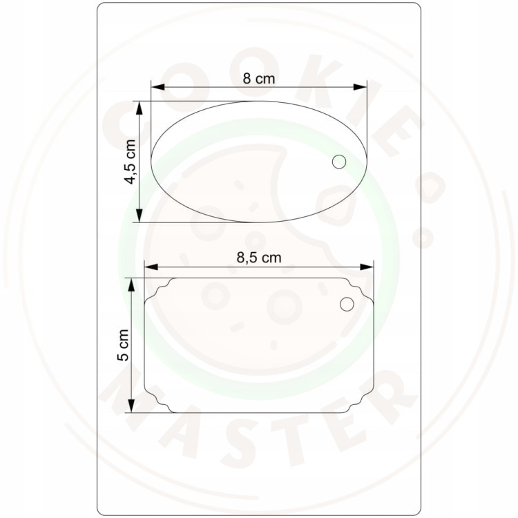 WINIETKI PLAKIETKI ETYKIETY NA ŻYCZENIA PREZENTY BIAŁE 20szt - 10 KOMPLETÓW