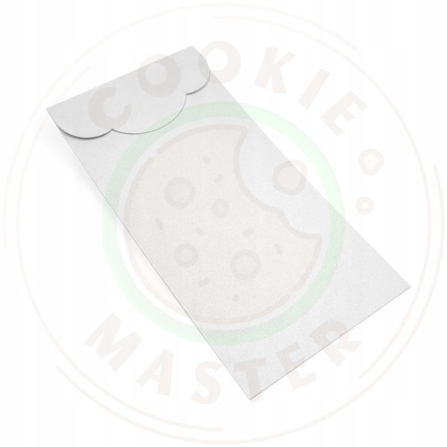 KARTONIK DO WORECZKA OZDOBNY NA PREZENTY CIASTKA PIERNIKI BIAŁY 10x20 cm