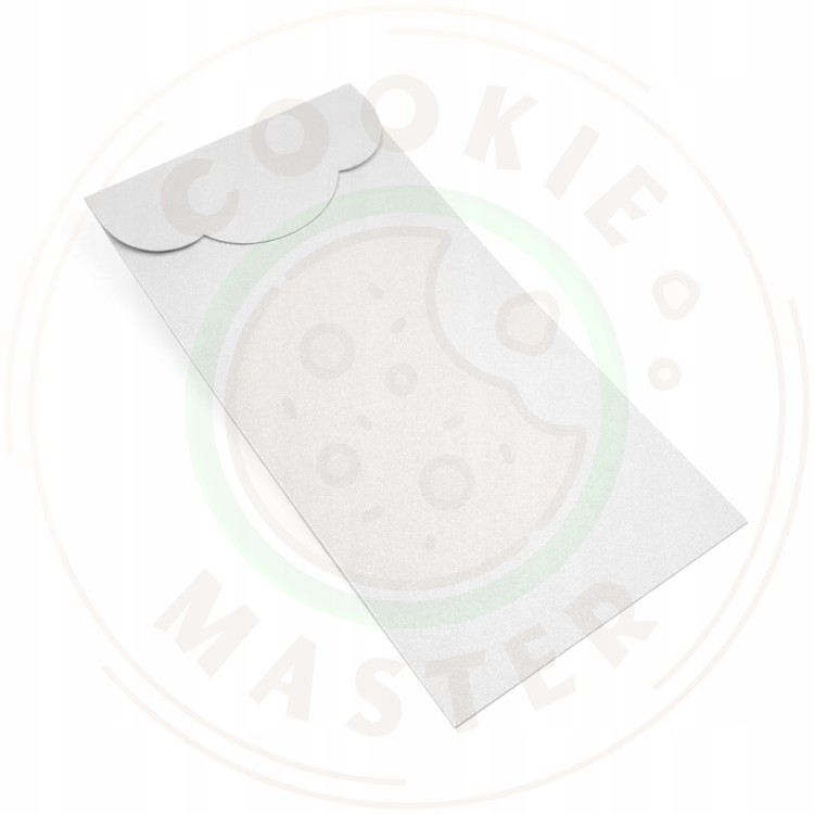 KARTONIK DO WORECZKA OZDOBNY NA PREZENTY CIASTKA PIERNIKI BIAŁY 10x20 cm