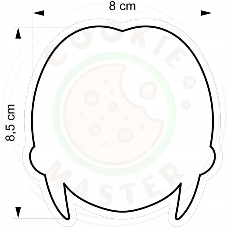 FOREMKA Wykrawacz do Ciastek Pierników BAJKA KPop Demon Hunters MIRA 8,5cm