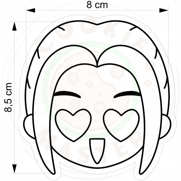 FOREMKA Wykrawacz do Ciastek Pierników BAJKA KPop Demon Hunters MIRA 8,5cm