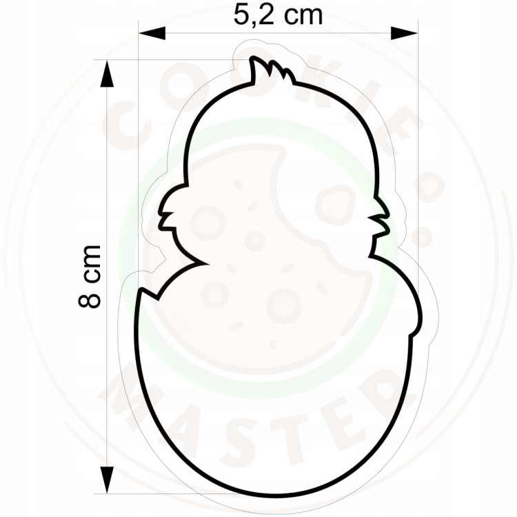 FOREMKA WIELKANOCNA Wykrawacz Pierników WIELKANOC Kurczak Kurka PISKLĘ 8cm