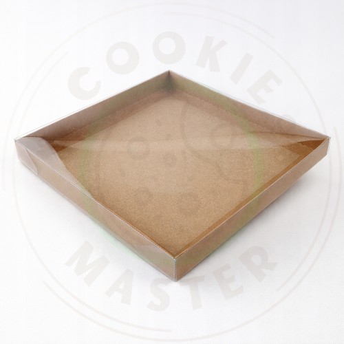 PUDEŁKO PRZEZROCZYSTE KARTONIK NA PREZENTY CIASTKA PIERNIKI EKO + 21x21x2cm