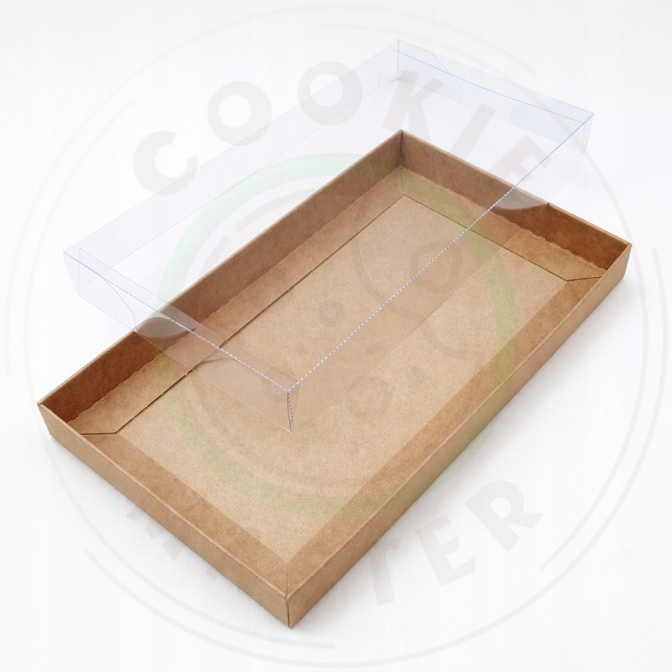 PUDEŁKO PRZEZROCZYSTE KARTONIK NA PREZENTY CIASTKA PIERNIKI EKO + 21x11x2cm