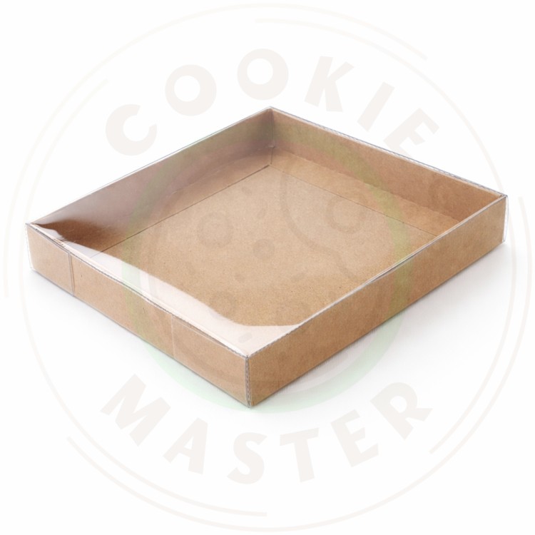 PUDEŁKO PRZEZROCZYSTE KARTONIK NA PREZENTY CIASTKA PIERNIKI EKO + 15×15×2cm