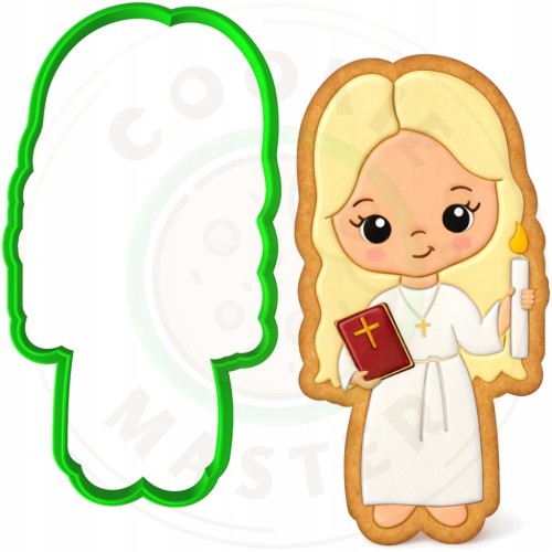 FOREMKA Wykrawacz do Ciastek i Pierników KOMUNIA Dziewczynka z biblią 12cm