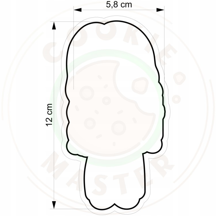 FOREMKA Wykrawacz do Ciastek i Pierników KOMUNIA Dziewczynka z biblią 12cm