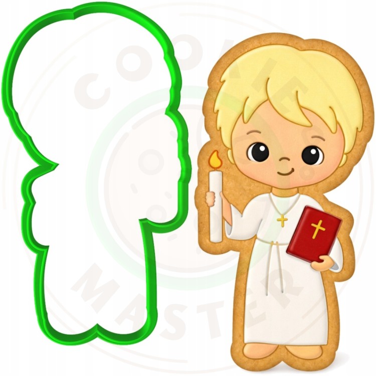 FOREMKA Wykrawacz do Ciastek i Pierników KOMUNIA - Chłopiec z biblią 12cm