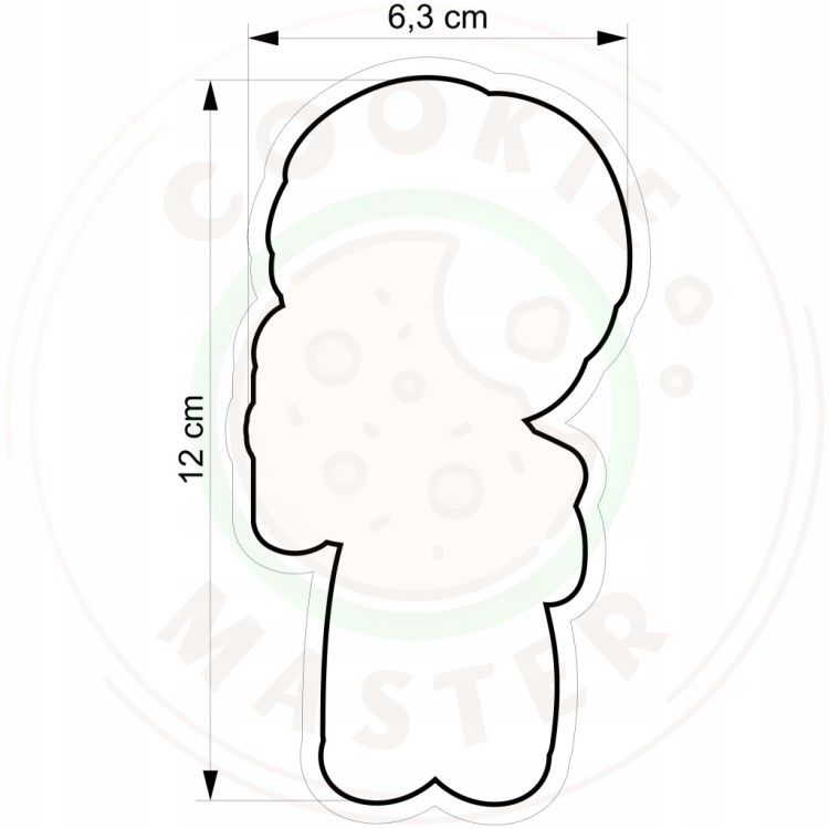 FOREMKA Wykrawacz do Ciastek i Pierników KOMUNIA - Chłopiec z biblią 12cm