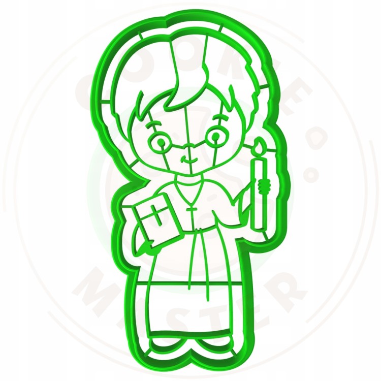 FOREMKA Wykrawacz do Ciastek i Pierników KOMUNIA - Chłopiec z biblią 12cm