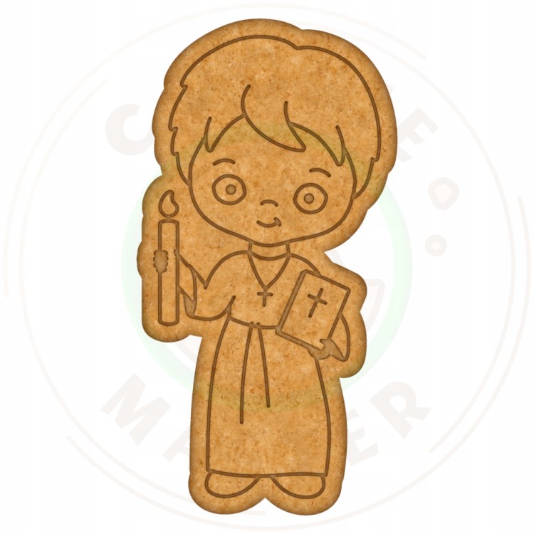 FOREMKA Wykrawacz do Ciastek i Pierników KOMUNIA - Chłopiec z biblią 12cm