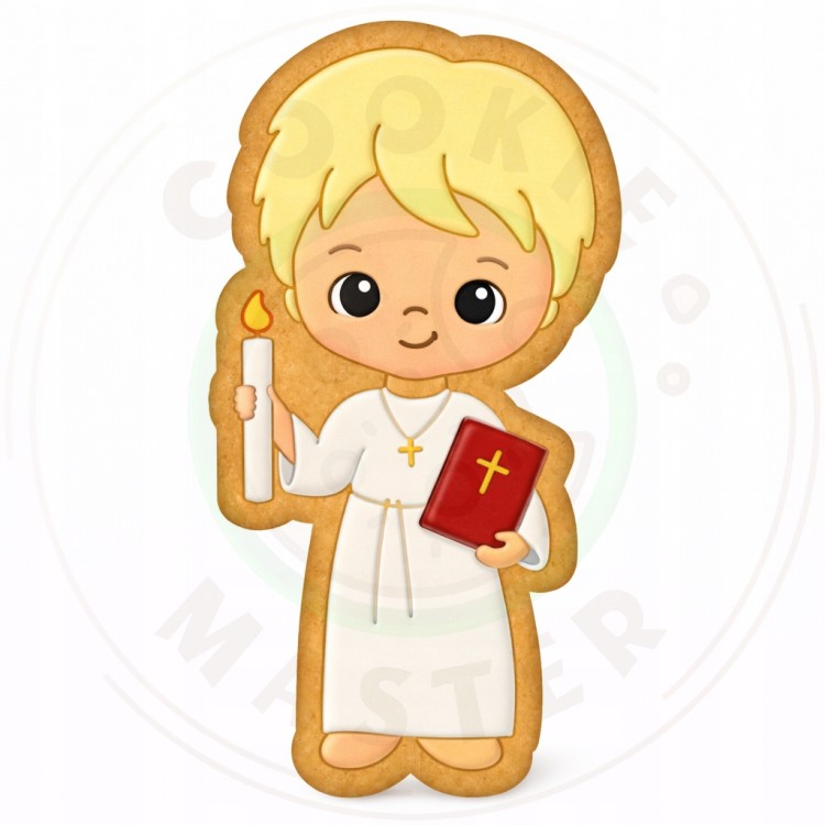 FOREMKA Wykrawacz do Ciastek i Pierników KOMUNIA - Chłopiec z biblią 12cm