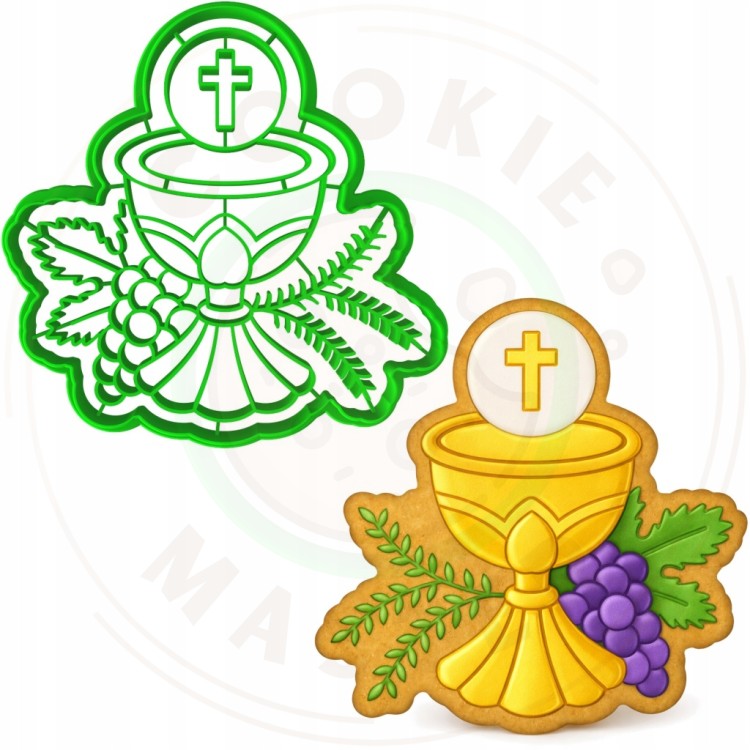 FOREMKA Wykrawacz do Ciastek i Pierników KOMUNIA - Kielich z hostią 10cm