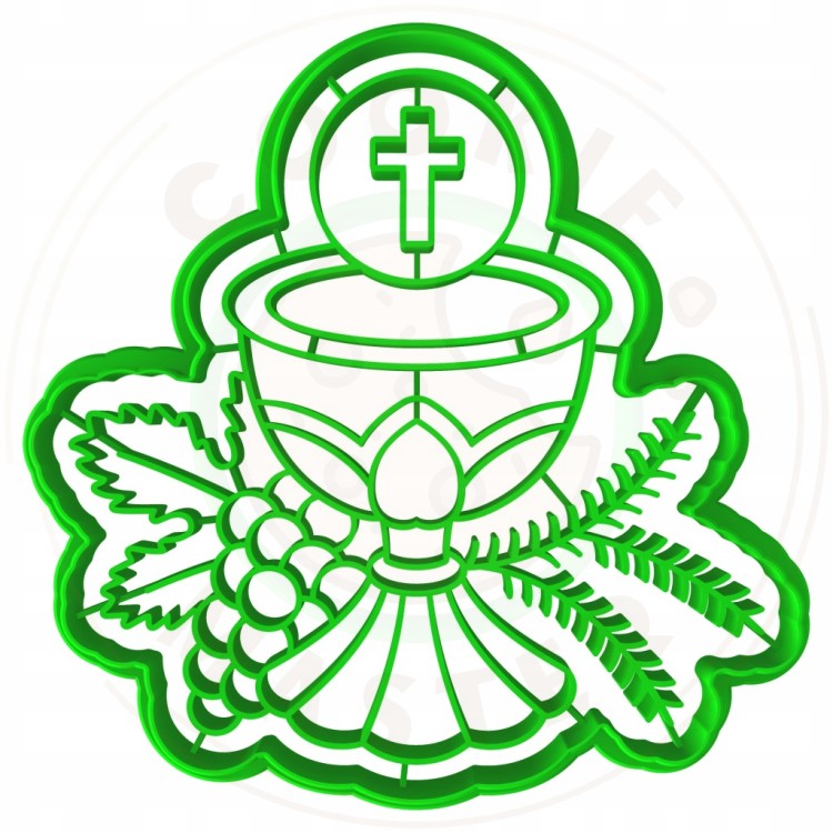 FOREMKA Wykrawacz do Ciastek i Pierników KOMUNIA - Kielich z hostią 10cm