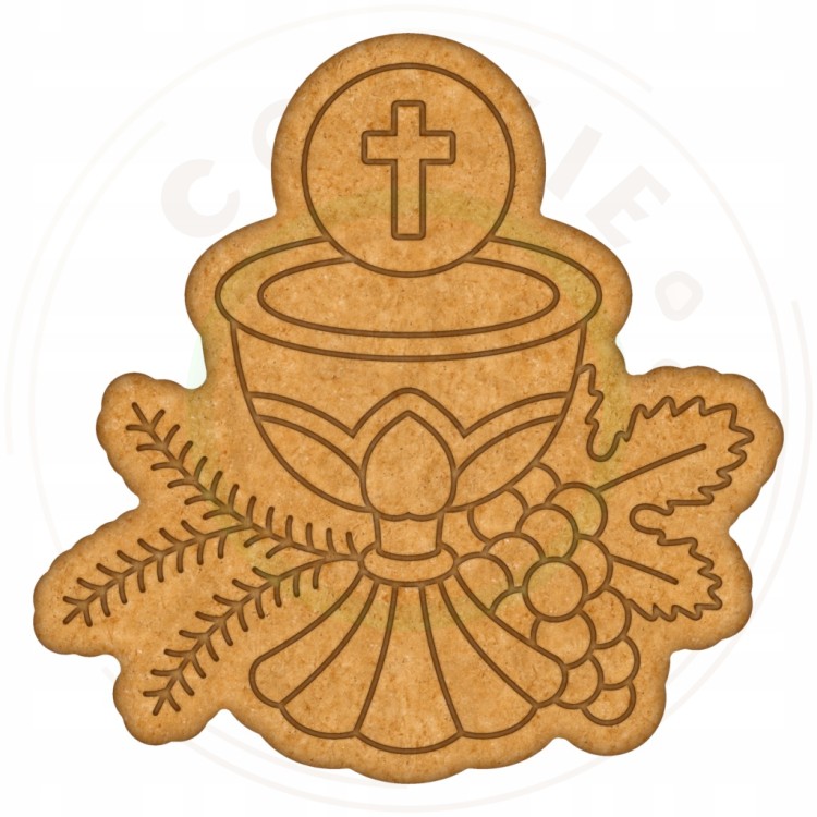 FOREMKA Wykrawacz do Ciastek i Pierników KOMUNIA - Kielich z hostią 10cm