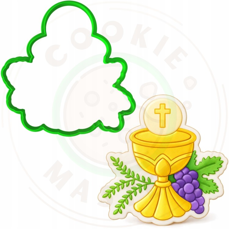 FOREMKA Wykrawacz do Ciastek i Pierników KOMUNIA - Kielich z hostią 10cm