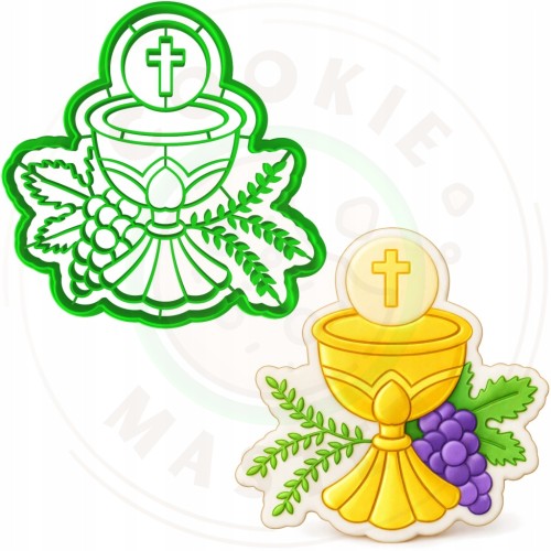 FOREMKA Wykrawacz do Ciastek i Pierników KOMUNIA - Kielich z hostią 10cm