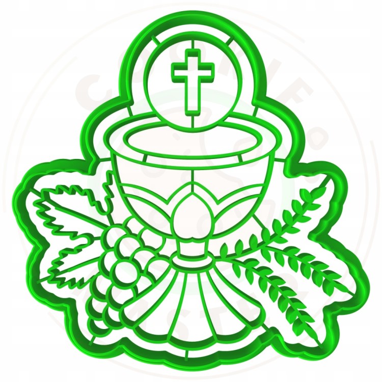 FOREMKA Wykrawacz do Ciastek i Pierników KOMUNIA - Kielich z hostią 10cm