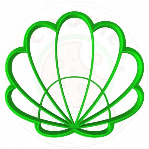 FOREMKA Wykrawacz do Pierników ZWIERZĘTA MORZE Małż Przegrzebek MUSZLA 8cm