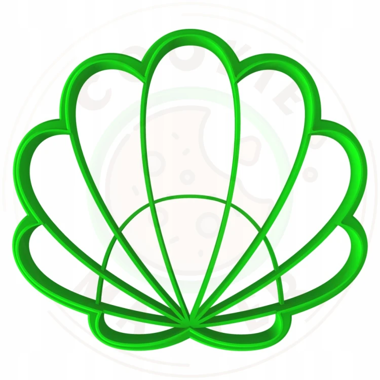 FOREMKA Wykrawacz do Pierników ZWIERZĘTA MORZE Małż Przegrzebek MUSZLA 8cm