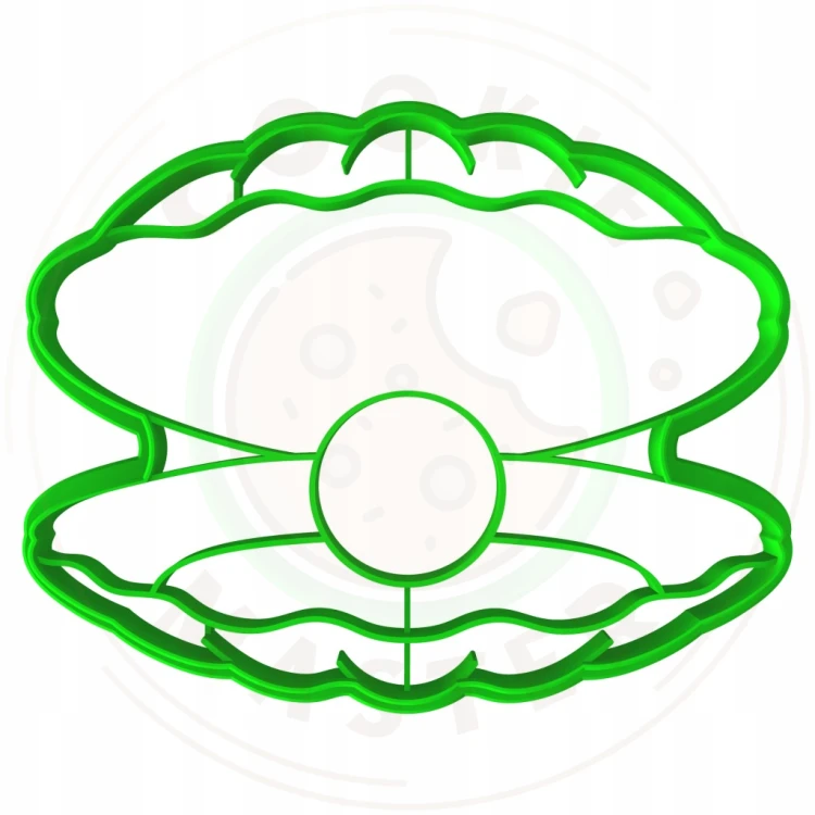 FOREMKA Wykrawacz do Pierników ZWIERZĘTA MORZE Ostryga MUSZLA Z PERŁĄ 10cm