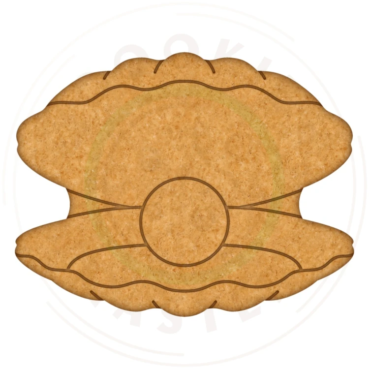 FOREMKA Wykrawacz do Pierników ZWIERZĘTA MORZE Ostryga MUSZLA Z PERŁĄ 10cm