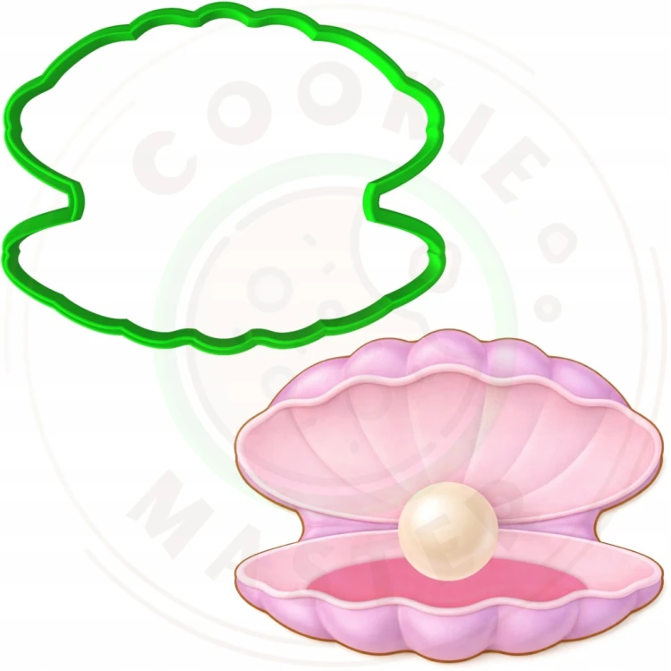 FOREMKA Wykrawacz do Pierników ZWIERZĘTA MORZE Ostryga MUSZLA Z PERŁĄ 10cm