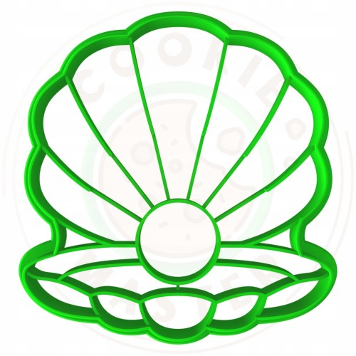 FOREMKA Wykrawacz do Pierników ZWIERZĘTA MORSKIE Ostryga MUSZLA Z PERŁĄ 8cm